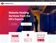 Tablet Screenshot of cyberhostpro.com